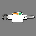 4mm Clip & Key Ring W/ Colorized Carrot Key Tag
